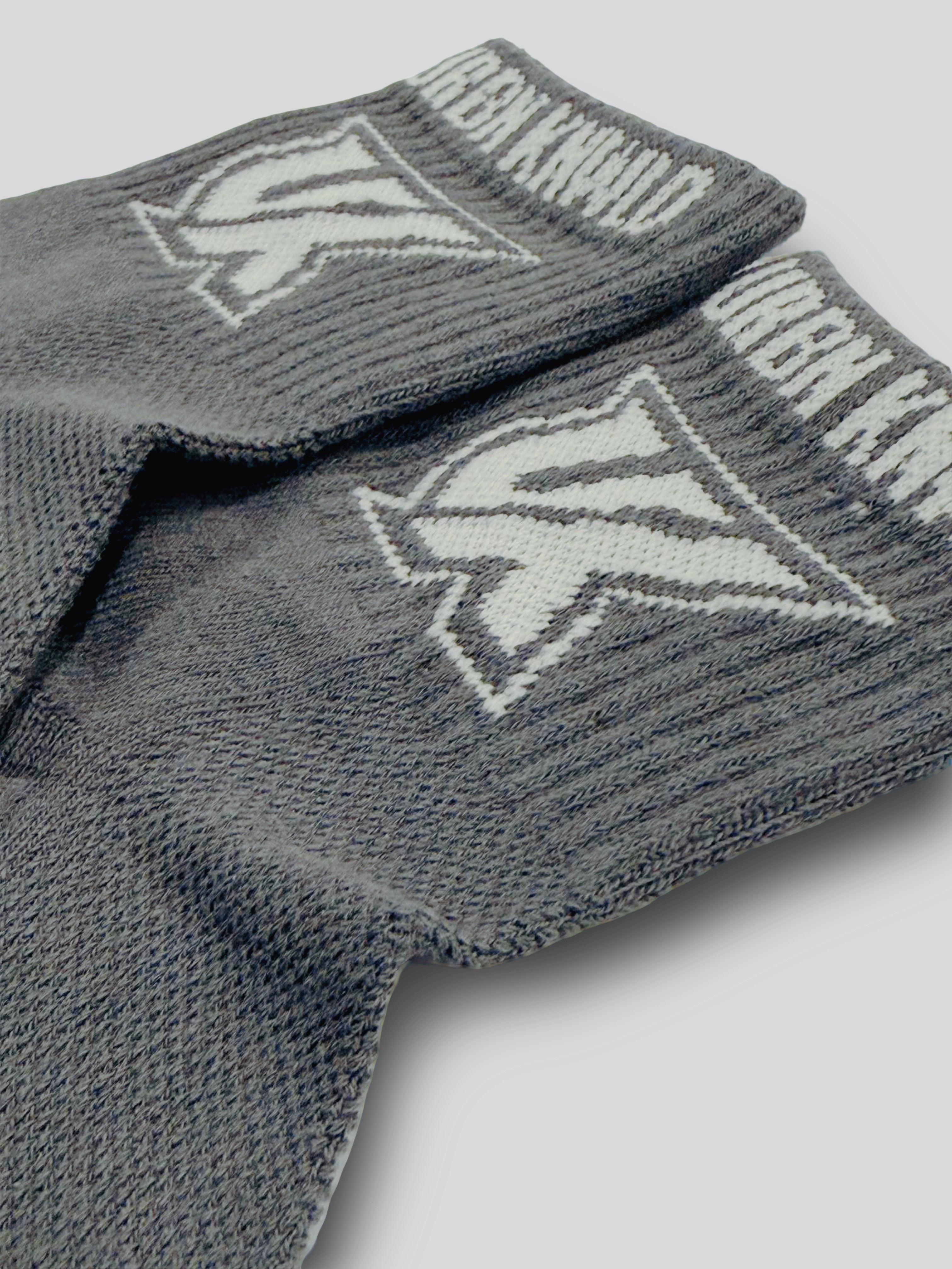 URBAN KNOWLEDGE COOL GREY TEAM LOGO SOCKS - Urban Knowledge Clothing