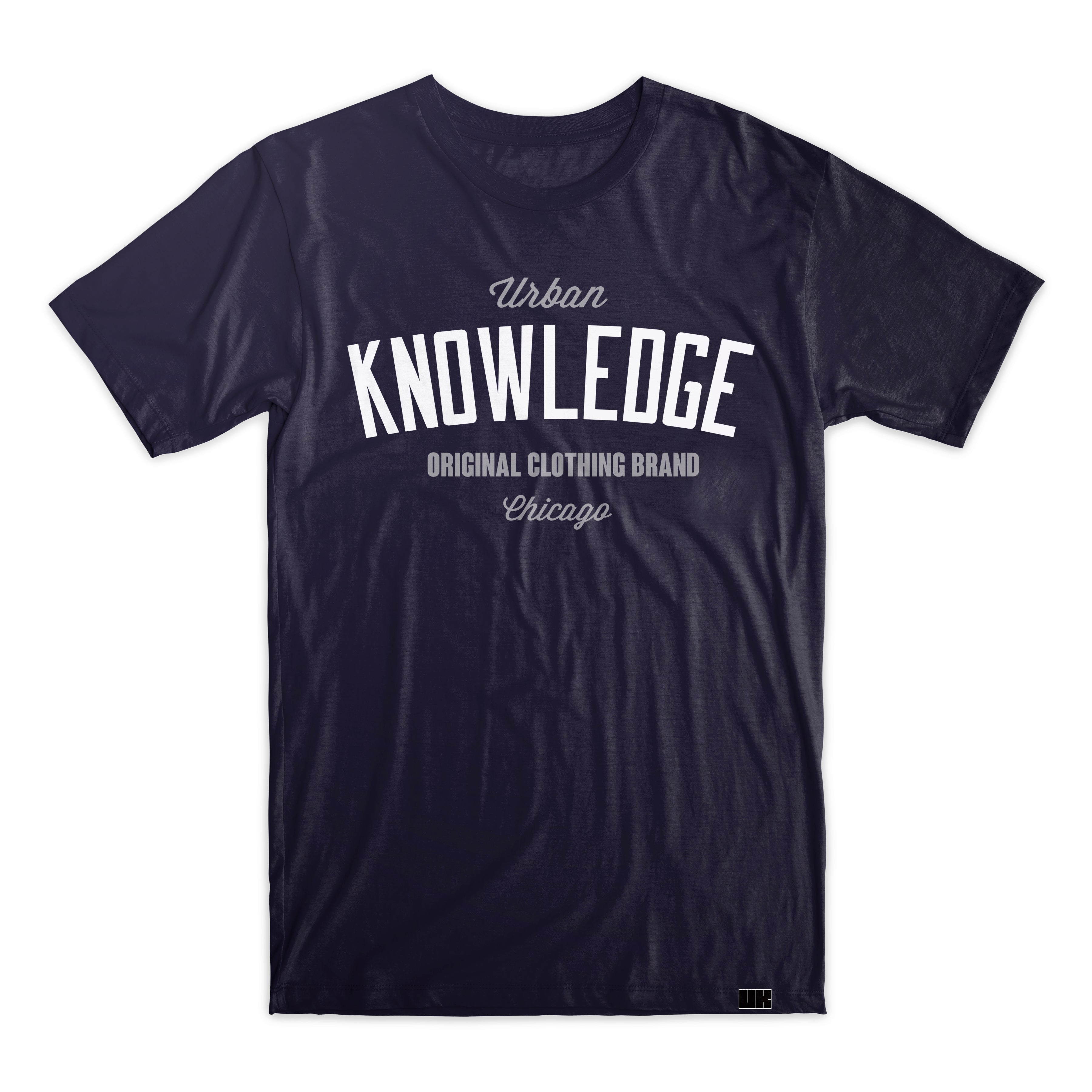 Knowledge Prime tee Navy - Urban Knowledge Clothing